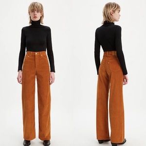 NWT Levi’s Ribcage Flare Wide Leg Corduroy Pants